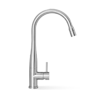 Linkware Elle 304 Stainless Steel Gooseneck Swivel Spout Pull Out Sink Mixer