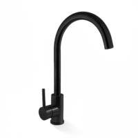 Linkware Elle SST874BK Project Gooseneck Sink Mixer Matte Black