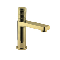 Linkware T705BG GABE Fixed Spout 25mm Cartridge Standard Basin Mixer Brushed Gold