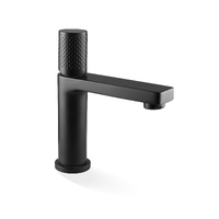 Linkware T705BK GABE Fixed Spout 25mm Cartridge Standard Basin Mixer Black