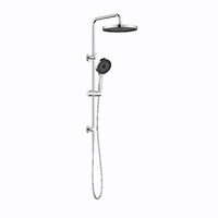 Linkware T7808CP Gabe 260mm Twin Shower With Rail Chrome
