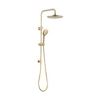 Linkware T9088BG Loui 3 Function Twin Shower With Rail Brushed Gold