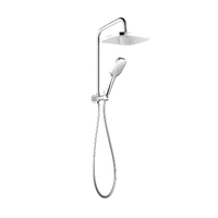 Linkware T9781CP Huntingwood Self Cleaning Square Twin Shower Chrome