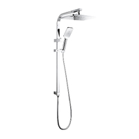 Linkware T9988CP Liberty Twin Bush 3 Function Shower with Rail Chrome