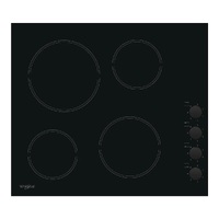 Whirlpool WR619CHAUS 60cm 4 Zone Ceramic Cooktop