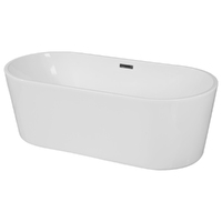 fluire Project 1500 mm Acrylic Oval Freestanding Bath Tub