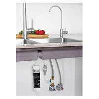 Puretec High Loop Faucet with undersink slim Filter, 1 micron, lead removal