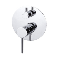 Nero Dolce Shower Bath With Diverter Mixer Chrome