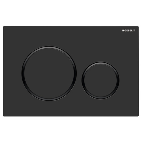 Geberit Sigma 20 Button - Matte Black on Black