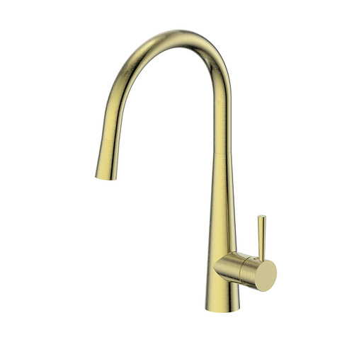 Greens Galiano Pull Out Sink Mixer - Brushed Brass