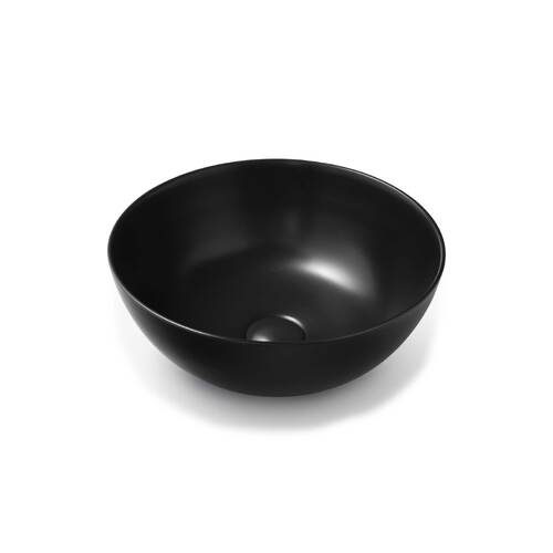 Seima Ipsos Arko 360mm Black Silk Matte Above Counter Round Basin