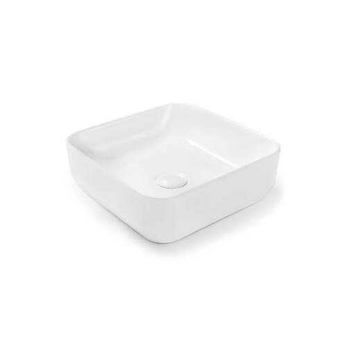 Seima Limni Ceramic 360mm White Above Counter Square Basin