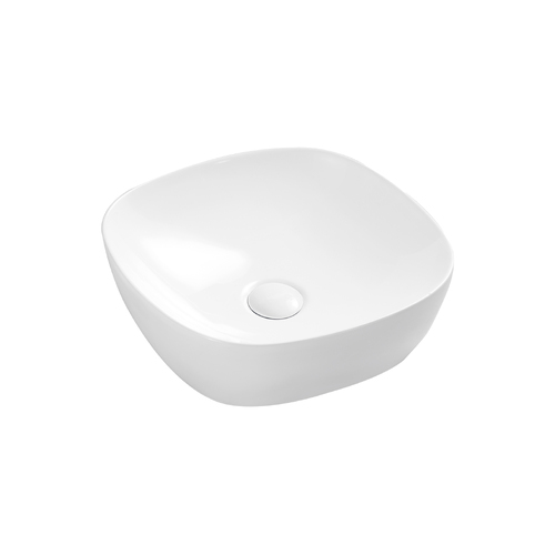 Seima Limni Ceramic 370mm White Above Counter Square Basin