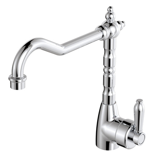 Fienza Eleanor Shepherds Crook Sink Mixer Chrome 