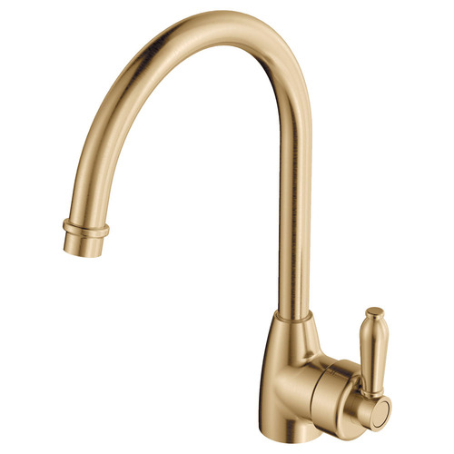Fienza Eleanor Gooseneck Sink Mixer Urban Brass