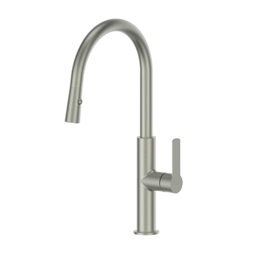 Greens Astro II Pull Down Swivel Spout Kitchen Sink Mixer Brushed Nickel