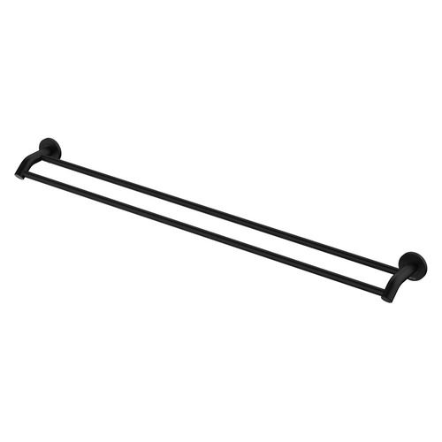 KAYA Double Towel Rail 900mm Matte Black