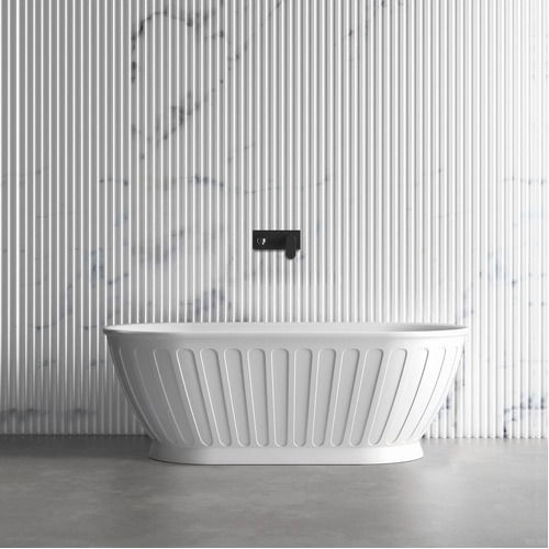Otti Attica Kensington AKBT-1500-MW Freestanding 1500mm Bath Tub Matte White