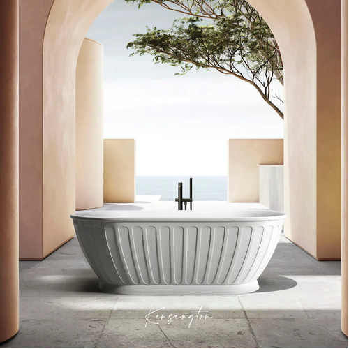 Otti Attica AKBT-1500 Freestanding Bath Tub 1500mm Gloss White