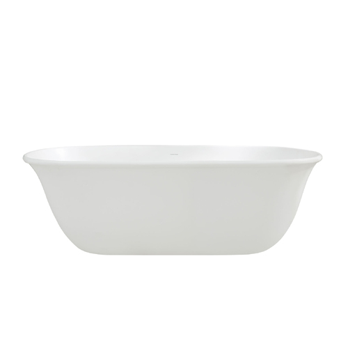 Turner Hastings Blanche 162 TitanCast Solid Surface Freestanding Bath Silk White