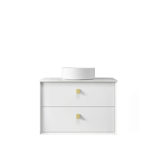 Otti Satin White Boston 750mm Wall Hung Vanity