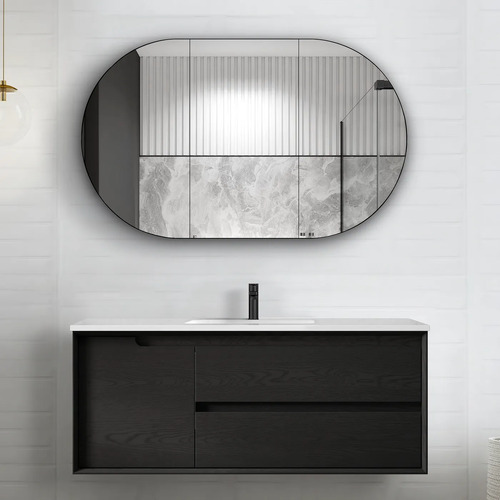 Otti Black Oak Byron 1200mm Wall Hung Vanity