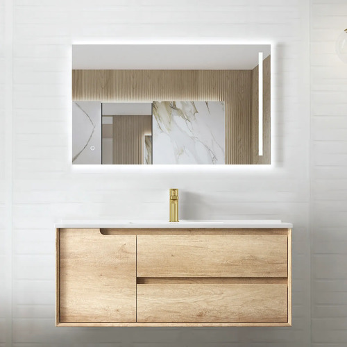 Otti Natural Oak Byron 1200mm Wall Hung Vanity