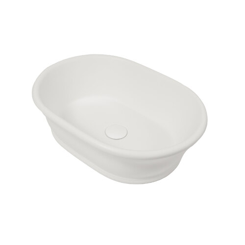 Turner Hastings Cambridge 53 TitanCast Solid Surface Above Counter Basin White
