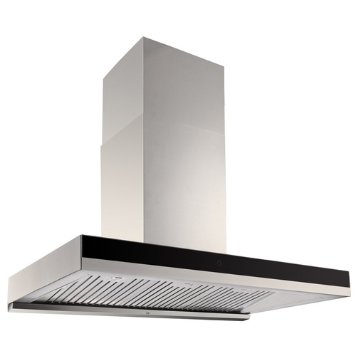DiLusso Q Series Black Glass Canopy Rangehood with Remote Control