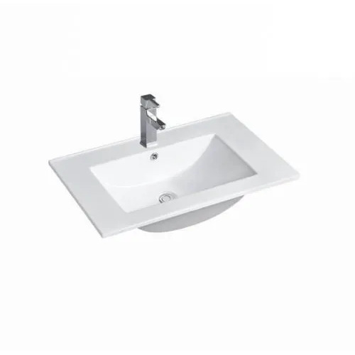 Otti CT64 600mm Slimline Ceramic Top Basin White 