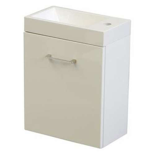 Fluire Cottesloe Compact Wall Hung Vanity Unit - Gloss White