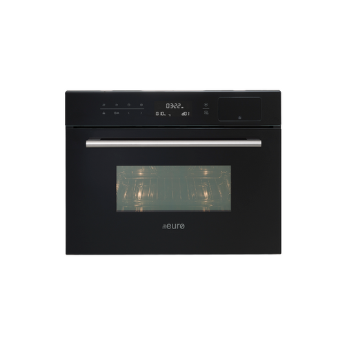 Euro Appliances EO45SMWB 45cm Black Combi Microwave and Steam Oven