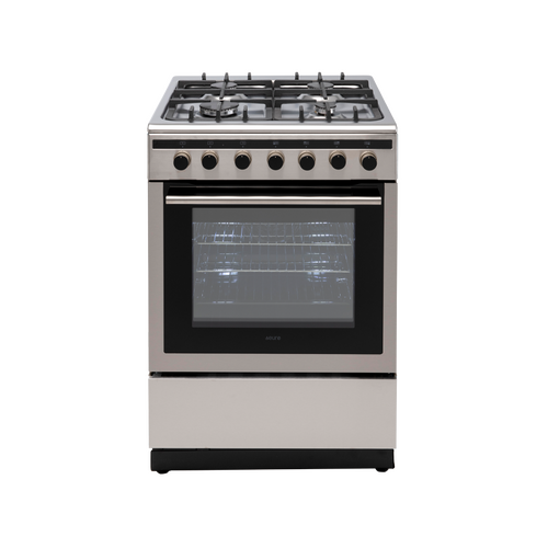 Euro Appliances EV600DFSX 60cm Stainless Steel Dual Freestanding Oven