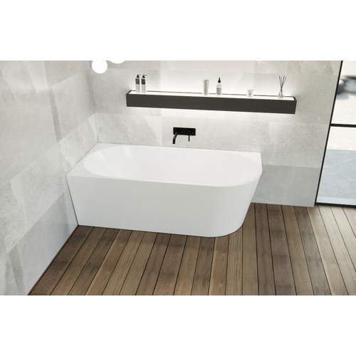 Fluire Massa 1500 mm Left Hand Corner Freestanding Bath Tub