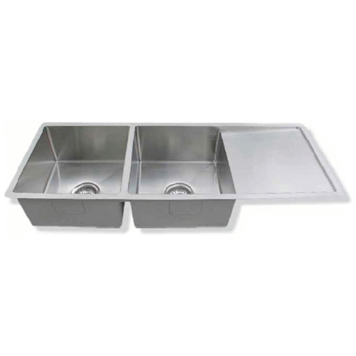 Fluire Cubo Double Bowl with Drainer 1.5 mm Stainless Steel Kitchen Sink