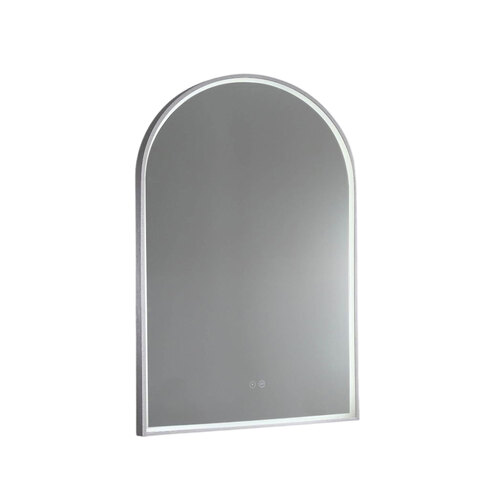Remer Great Arch GAR70D-BN LED Mirror Demister Brushed Nickel Aluminium Frame