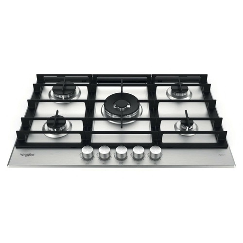 Whirlpool GMWL758IXLAUS 75cm 5 Burner Gas Cooktop S/Steel