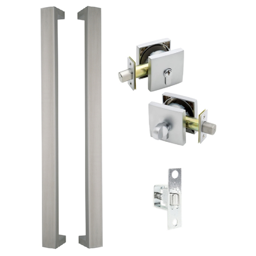 Gainsborough 450mm Front Door Pull Handle Kit-Satin Chrome