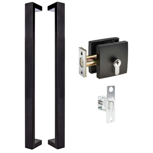 Gainsborough 600mm Front Door Pull Handle Kit-Matte Black