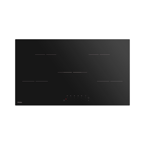 Haier HCE905TB3 90cm 5 Zone Ceramic Electric Cooktop Central Touch Black Glass