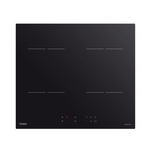 Haier HCI604TB3 60cm 4 Zone Child Lock Induction Cooktop  Black Glass