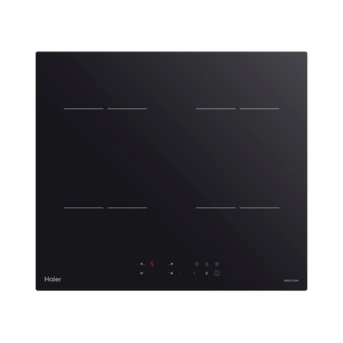 Haier HCI604TPB3 60cm 4 Zone Low Current Induction Cooktop Black Glass