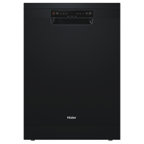 Haier HDW13V1B1 Freestanding 13 Place Settings 6 Wash Program Black Dishwasher