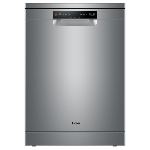 Haier HDW13V1S1 Freestanding 13 Place Setting 6 Wash Programs Silver Dishwasher
