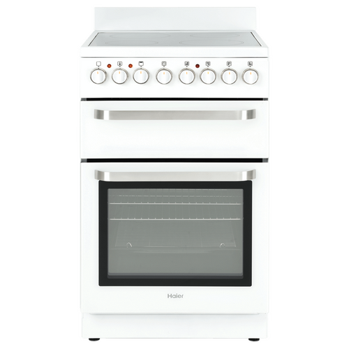 Haier HOR54B7MSW1 54cm Freestanding Ceramic Cooktop & Oven 60L Oven White