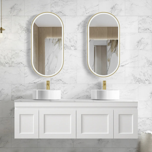 Otti Satin White Hampton Mark II 1500mm Wall Hung Vanity