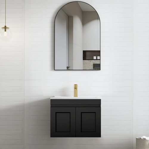 Otti Satin Black Hampton Mark II 600mm Wall Hung Vanity