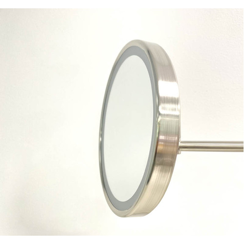 Remer Illusion ID-X5-BN Swivel Wall LED Mirror With Demister Brushed Nickel