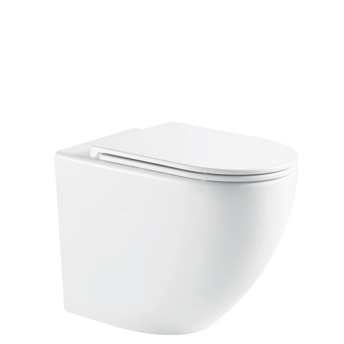 Fienza Alix Ambulant In Wall Cistern P-Trap Toilet Suite Slim Seat Gloss White