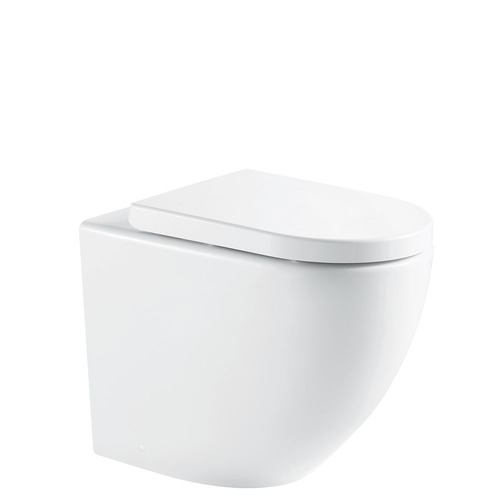 Fienza Alix Ambulant In-Wall Cistern P-Trap Toilet Suite Gloss White